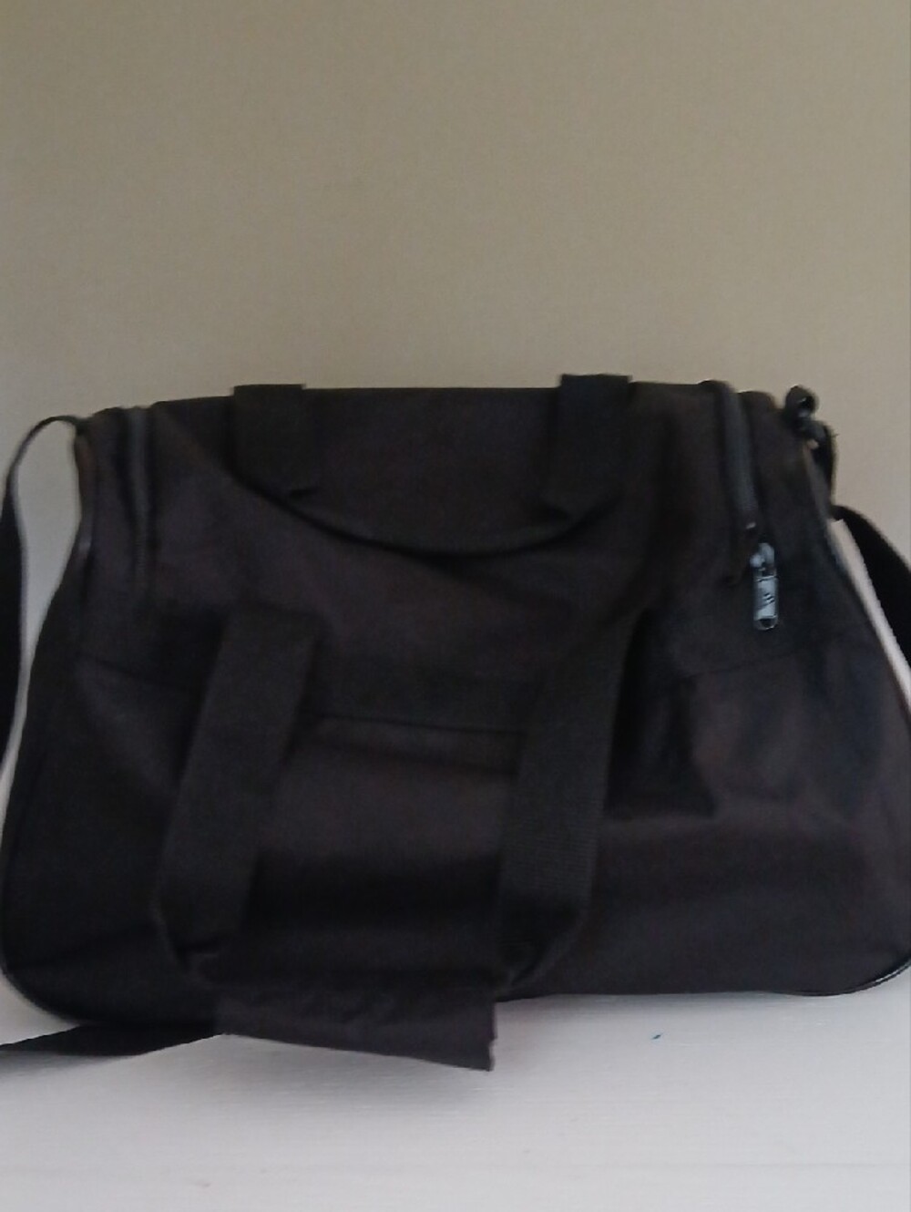 adidas Black Duffel Bag with White Logo - Picture 3 of 6